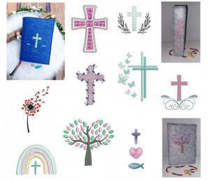 Stickserie ITH - 10 Gotteslobhüllen Vol. 4 inkl. blanko